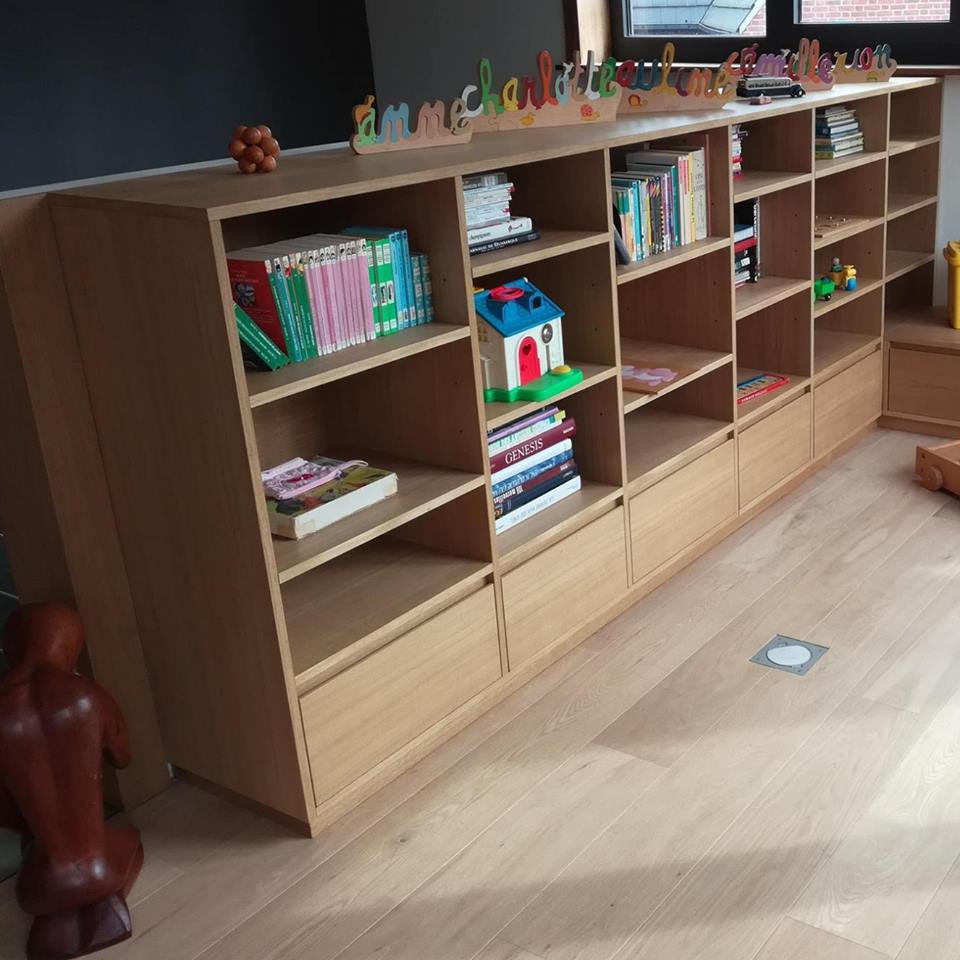Bibliothèque enfants - Espace de jeux en Chêne